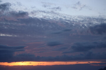 sunset in the mountains