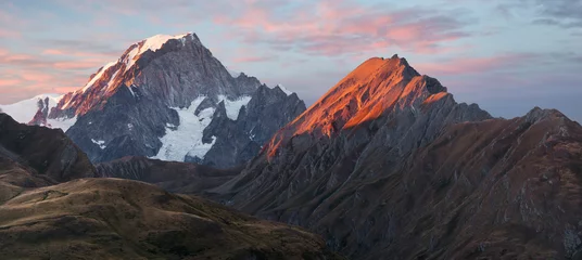 Papier peint adhésif Mont Blanc Mont Blanc Südostwand, Berrio Blanc, Kleiner San Bernardino Pass, Aostatal, Italien