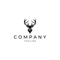 Obraz premium Deer logo vector design template