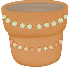  Brown potted planters