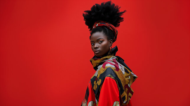 Editorial fashion images with black models