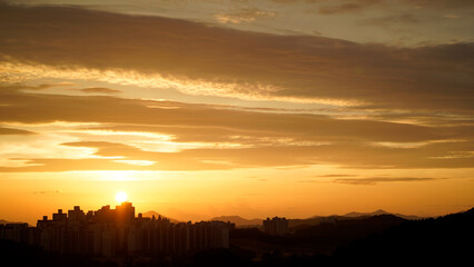 Photo of sunset, clouds and sky