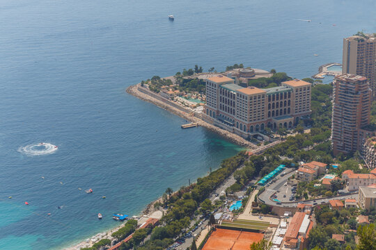Overlooking Mediterranean Sea, coast and residential districts of Monte C�rlo
