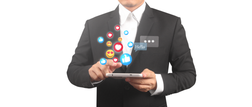 Hands holding tablet touch