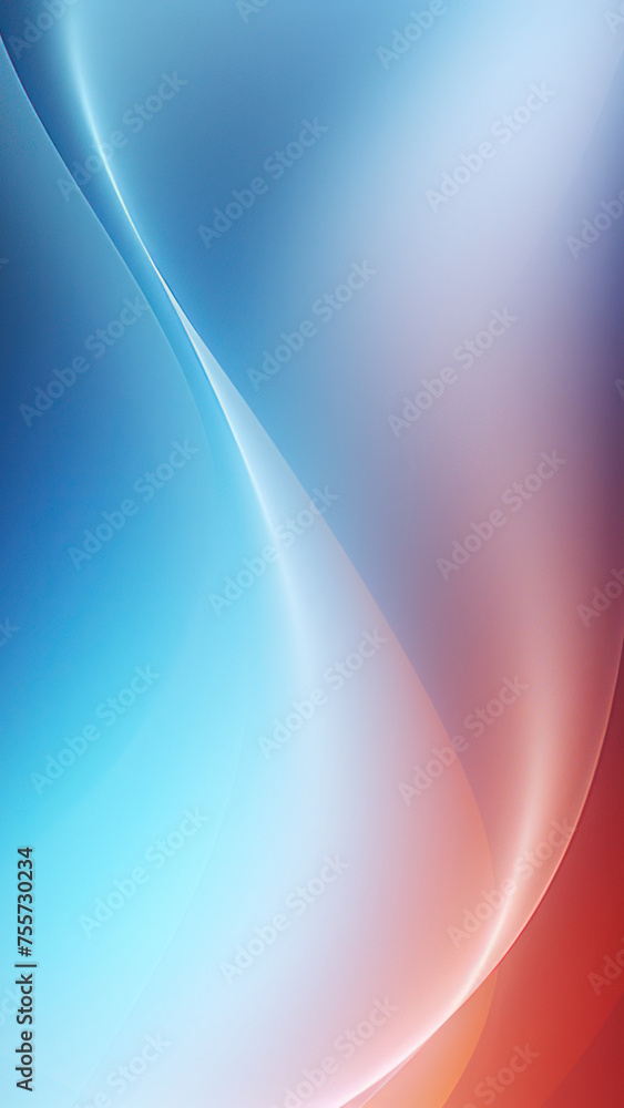 Poster light blue red color gradient abstract background, smooth grainy texture effect, copy space