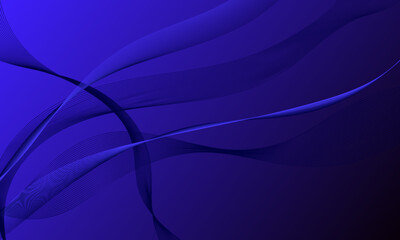 blue business lines wave curves with smooth gradient abstract background