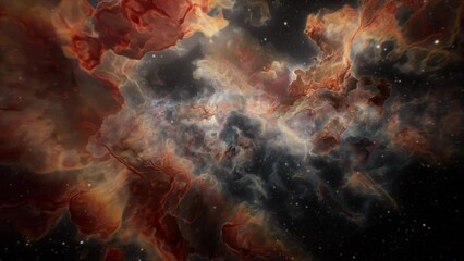 An image of a very colorful space filled with stars