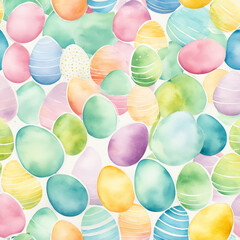 seamless pattern with easter eggs - 755731651