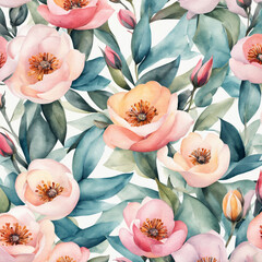 seamless floral pattern - 755731679