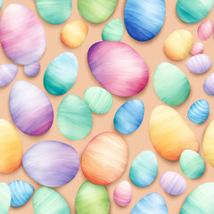Fototapeta na wymiar seamless pattern with easter eggs
