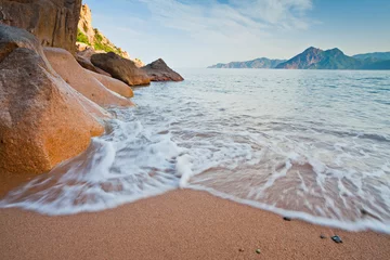 Photo sur Plexiglas Europe méditerranéenne Frankreich, Korsika, Golfe de Porto, Strand von Ficaghiola