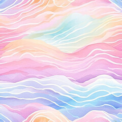 watercolor background with waves - 755732055