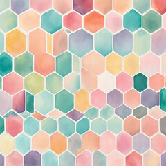 abstract geometric  watercolour background - 755732076