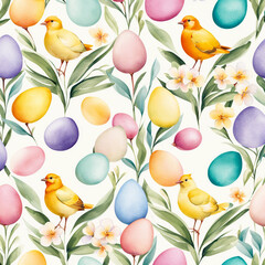 seamless pattern with easter eggs
- 755732213
