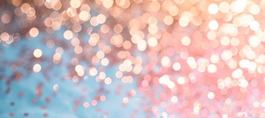 Soft teal, blush pink, and ivory cream colors abstract delicate blur bokeh background