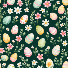 seamless easter pattern - 755732488