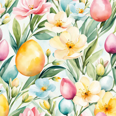 seamless floral pattern - 755732489