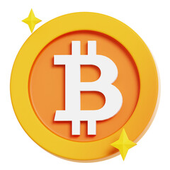 Bitcoin 3d illustration