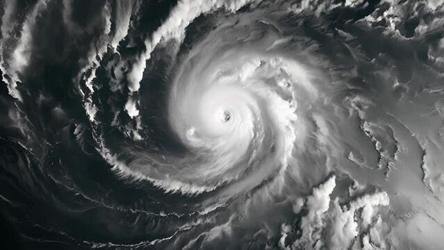 A hurricane from space