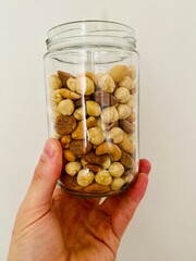 pills in hand