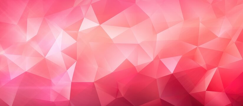 Polygons Template with Radiant Pink Design