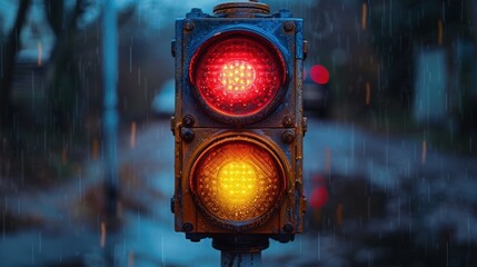 Traffic light - obrazy, fototapety, plakaty