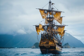 The pirate ship, feared by many, was known for its swift attacks and ability to outrun the Royal...