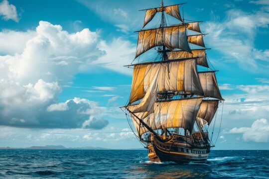 The pirate ship, feared by many, was known for its swift attacks and ability to outrun the Royal Navy.