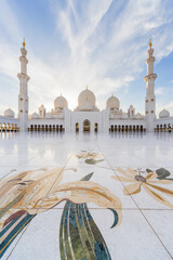 Beautiful Sheikh Zayed Mosque is one of six largest mosques in world, mosque was officially opened in 2007