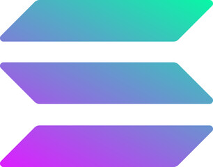 Obraz premium Solana SOL Logo - Vector SVG