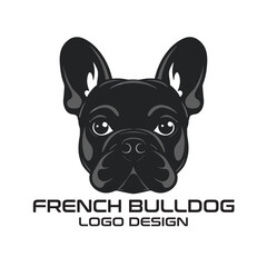 French Bulldog Vector Logo Design