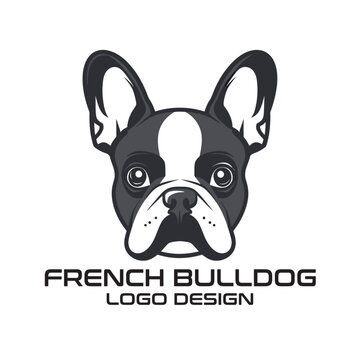 French Bulldog Vector Logo Design
