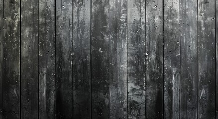Aged Black Wooden Planks Background. Generative ai