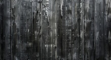 Aged Black Wooden Planks Background. Generative ai