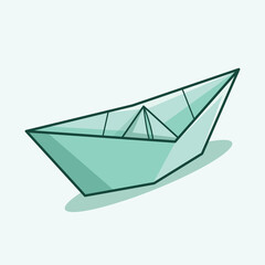 Ship Origami Blue