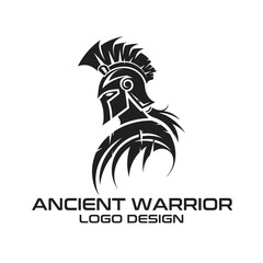 Ancient Warrior Vector Logo Design