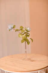 glas flower in a vase