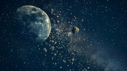 Meteor Shower Above Majestic Peaks