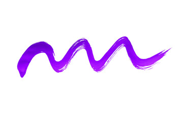 Purple watercolor background. Artistic hand paint. Isolated on transparent background.