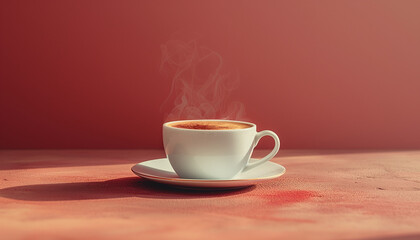 Cappuccino Minimalistic Background: Simple and Elegant Coffee Concept