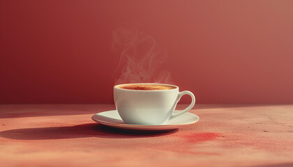 Obraz premium Cappuccino Minimalistic Background: Simple and Elegant Coffee Concept
