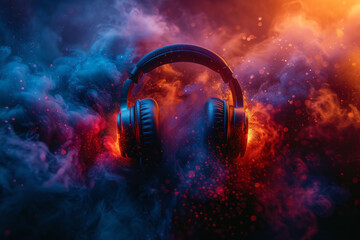Abstract Music Background with Energetic Vibes