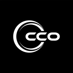 CCO letter logo design in illustration. Vector logo, calligraphy designs for logo, Poster, Invitation, etc.