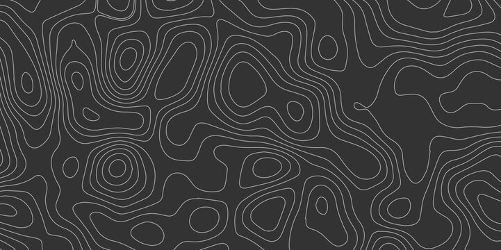 Abstract topographic background. Blank topographic contour map subtle.black vector background design. wavy paper curved relief background. Geographic contour map. Vintage style design.