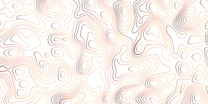 Abstract topographic background. Blank topographic contour map subtle. White vector background design. wavy paper curved relief background. Geographic contour map. Vintage style design.