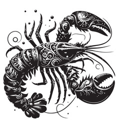 Lobster, Silhouette, Marine Creature, 