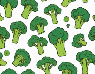 Broccoli Vegetable Cartoon Food Drawing