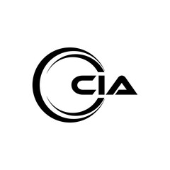 CIA letter logo design with white background in illustrator, cube logo, vector logo, modern alphabet font overlap style. calligraphy designs for logo, Poster, Invitation, etc. - obrazy, fototapety, plakaty