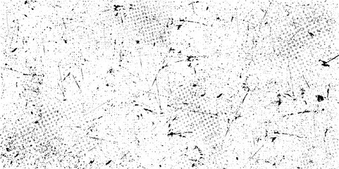 Black spots on white background, black drops texture. 