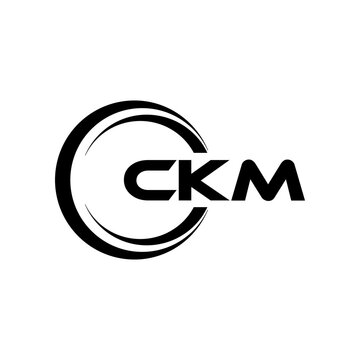 CKM letter logo design with white background in illustrator, cube logo, vector logo, modern alphabet font overlap style. calligraphy designs for logo, Poster, Invitation, etc.